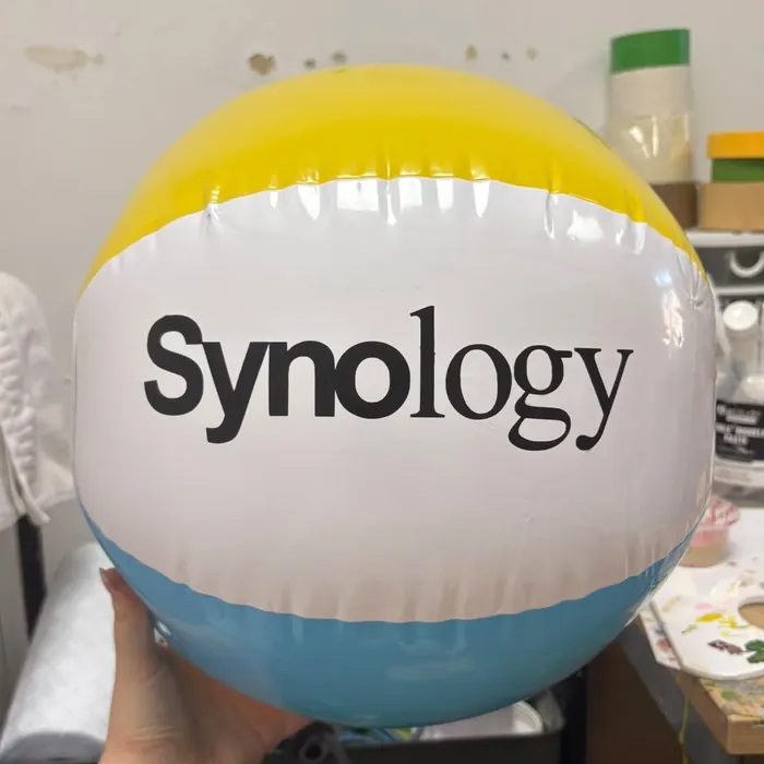 A Synology branded beach ball